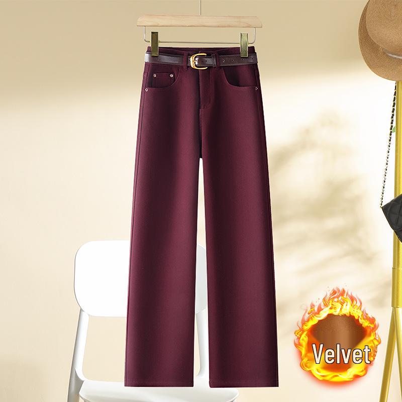 

Женские утягивающие брюки прямого кроя в пол цвета «Красный анкор», коллекция весна 2025 30 (125-135 lbs)