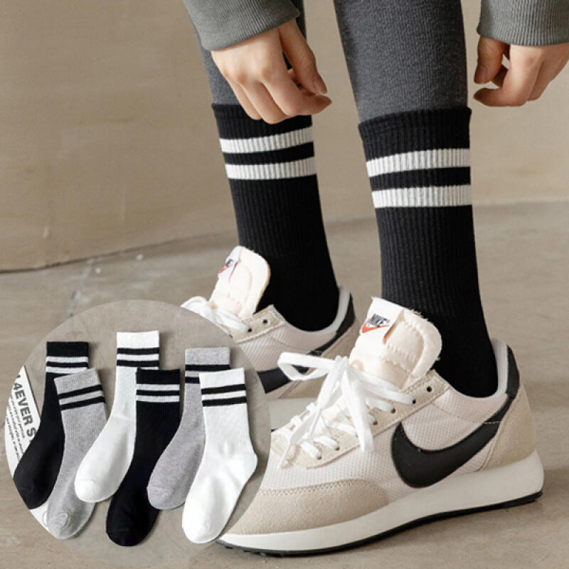 [Набор из 5 шт.] Shupuning Базовая Повседневная Линия Длинные Носки Gray (set of 5)