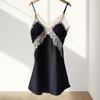 New women's summer ice silk pajamas sexy chest pads spring and autumn suspenders Internet celebrity shorts two-piece loungewear set