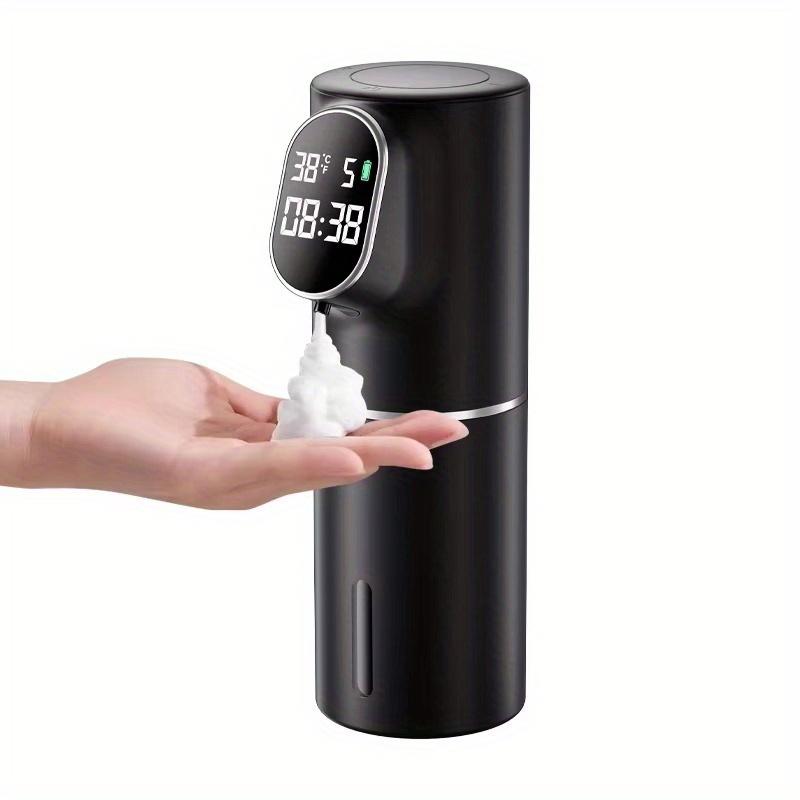 Automatic Foam Soap Dispensers with LED Display Soap Dispenser 5 Level Adjustable 2 in 1 Desktop & Wall Hanging for Bathroom