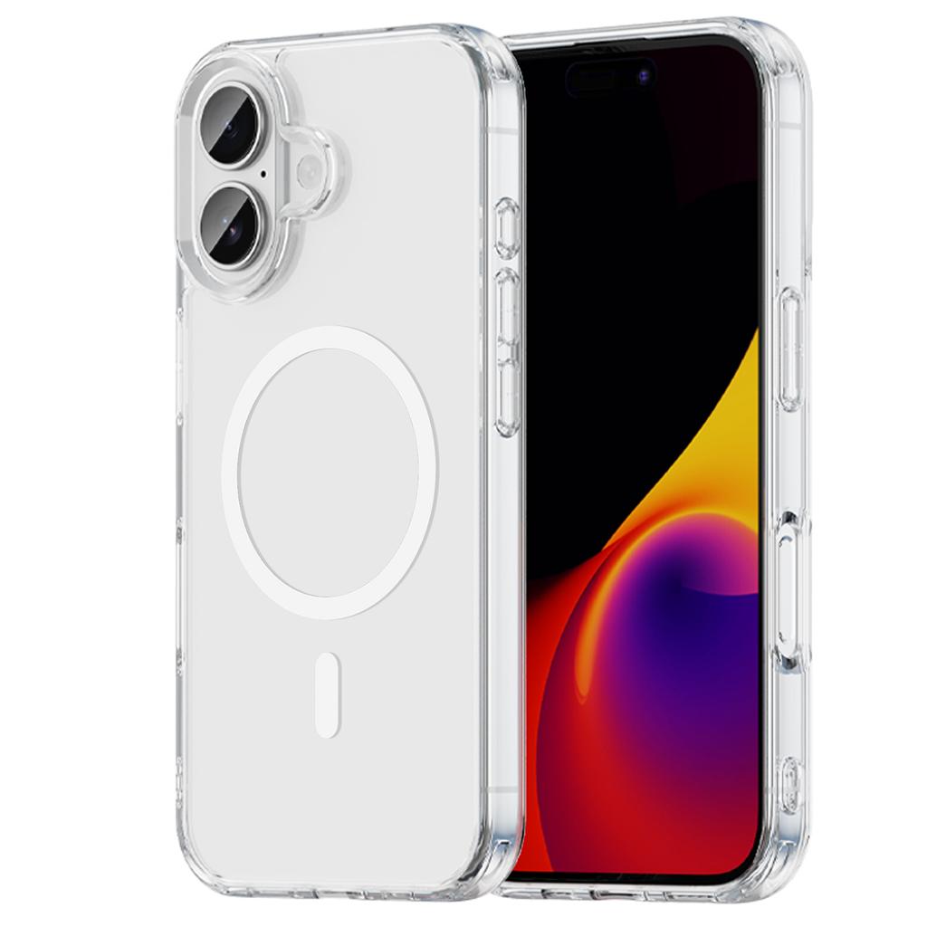 iPhone 16 Plus Clear Phone Case,Non-Yellowing Magnetic Phone Case for iPhone 16 Plus