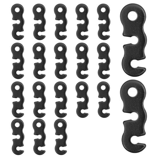 

20/48/80/100 шт. Регулятор шнура оттяжки из алюминиевого сплава Натяжитель для палатки Сверхпрочный для кемпинга на открытом воздухе, пеших походов, альпинизма, Пряжка для ветровой веревки палатки 20PCS