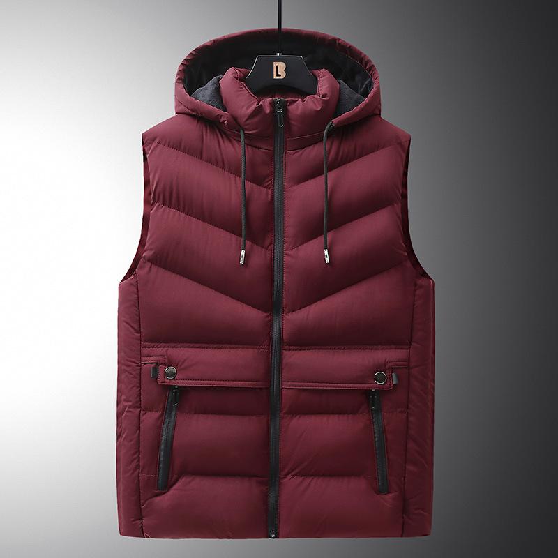 

Хлопковый жилет Мужской осенне-зимний пуховый хлопковый жилет большого размера без рукавов