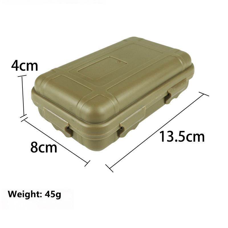 

1 шт. Уличный пластиковый водонепроницаемый герметичный контейнер для выживания, коробка для хранения для кемпинга, активного отдыха, путешествий