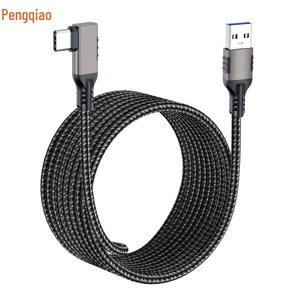 Cabo de Dados Tipo-C USB 3.2 para Tipo-C, Transferência de 10Gbps, Carregamento Rápido PD 3A/60W para Disco Rígido e Carro