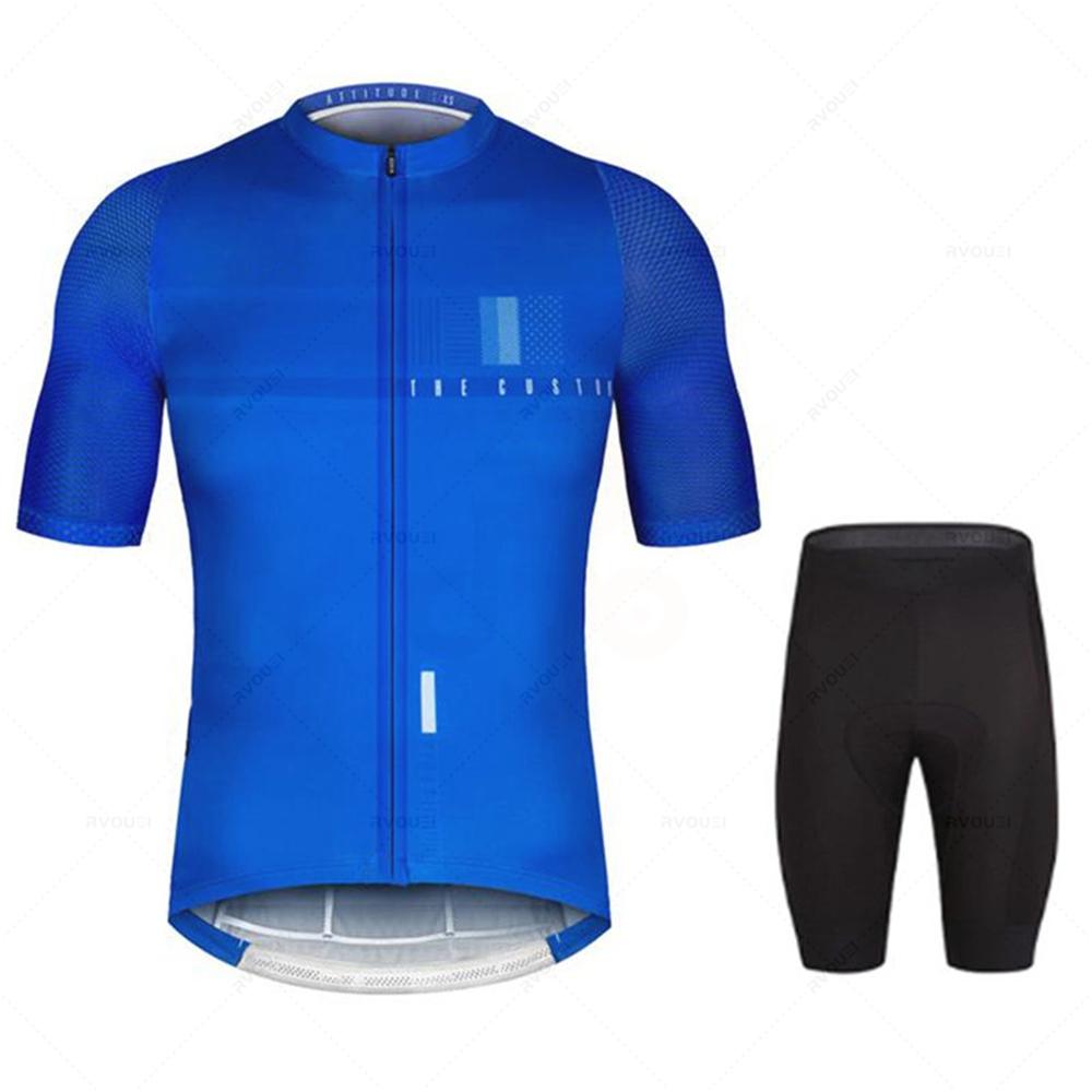 Pro Team Bike Cycling Jersey Set Men's Summer Short Sleeve Mountain Uniform Ropa Ciclismo Maillot Hombre Bicycle Clothing Suit