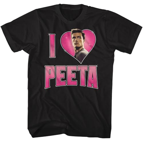 

The Hunger Games I Love Peeta Mellark Heart Graphic T Shirt Vintage Movie Fan Gift Streetwear Tee for Women Unisex 3XL