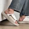Summer Men's Fashion One-word Beach Sports Casual Non-slip Breathable Sandals 371286 white-J