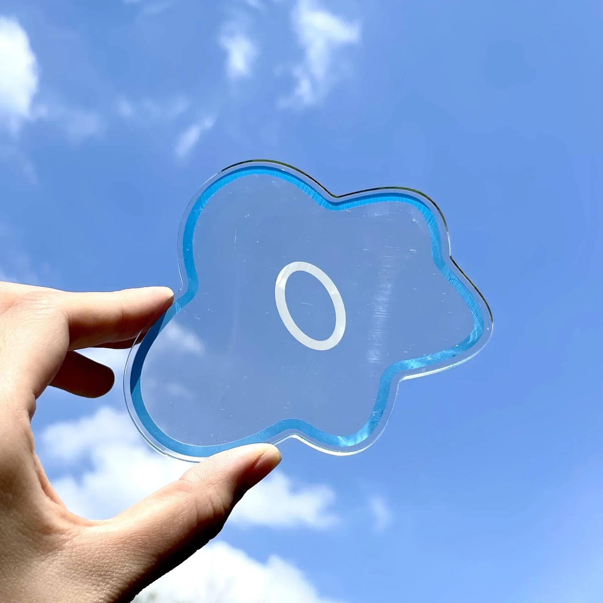 

Подставки под цветы Акриловые Прозрачные Фигурные Милые Водонепроницаемые Термостойкие Нескользящие Подставки под чашки Кухня Дом Столовая посуда Посуда для напитков