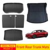 For Tesla Model 3 2026 2026 2026 Front Rear Trunk Mat Back Seat Backrest Protective Pads Cargo Liner Anti Dirty Mat Accessories