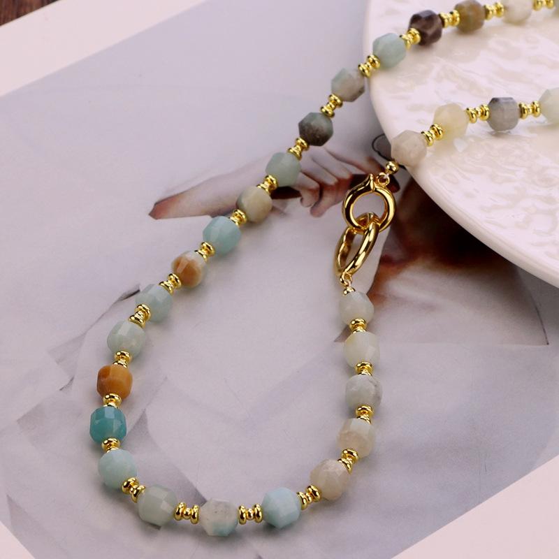 Exquisite Women's Light Luxury Natural Amazonite Necklace