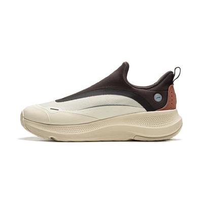 Pánské nízké boty Li Ning SOFT GO Cushioning, odolné proti oděru a s odpružením, ovesně šedé, AGLU099-5