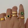 Geometric Heart Ring Jewelry Pack For Women With Electroplated Finish
