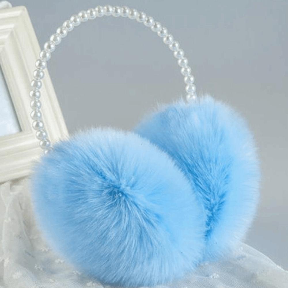 Protecting Ears Winter Plush Earmuffs Multifunctional Elegant Solid Color Fluffy Earmuffs