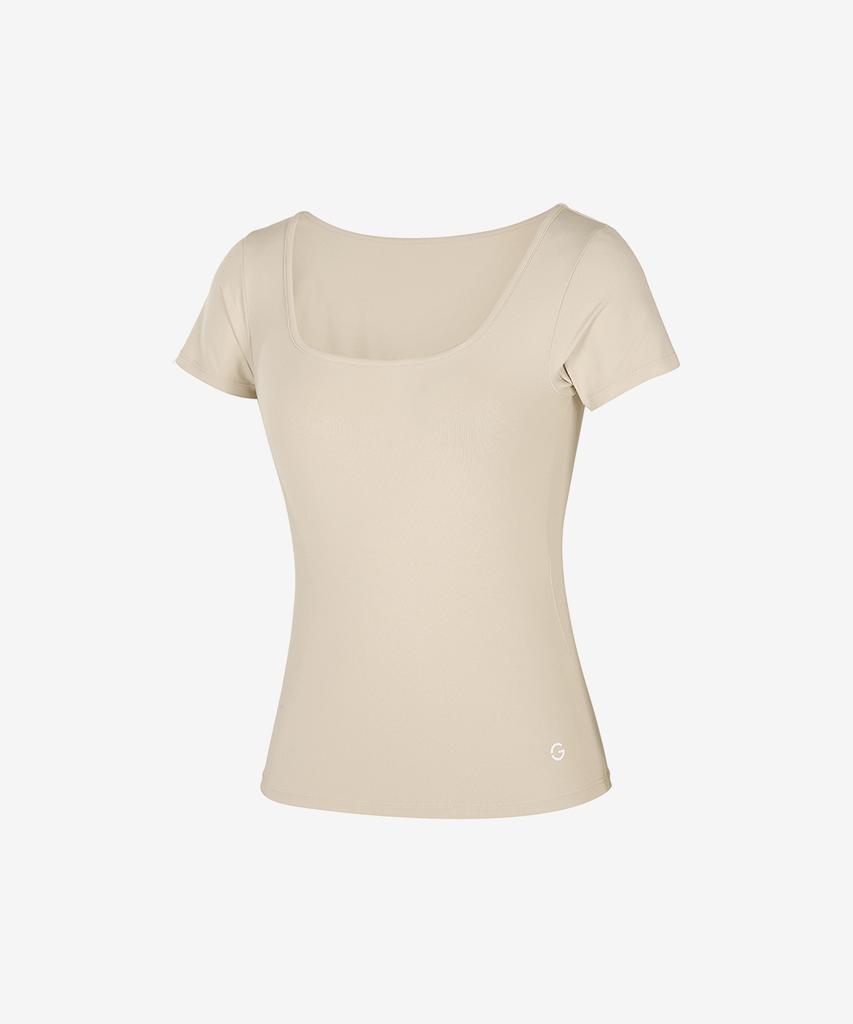 GRANDE LINE Elsoft Square Neck Short Sleeve