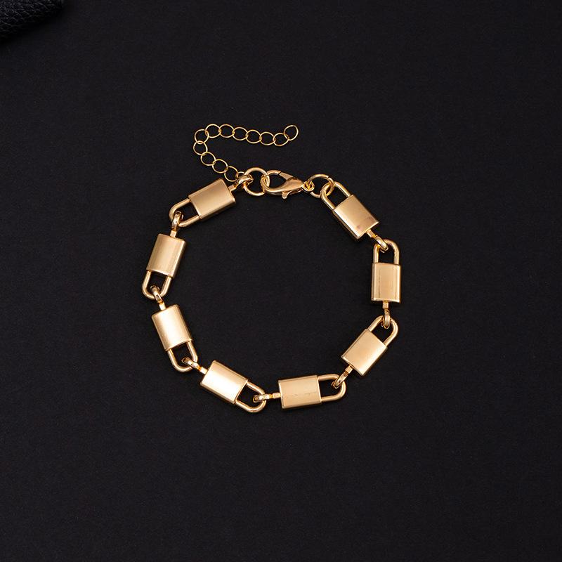 Персонализированная простая цепочка-замок Цепочка на талию Ожерелье Браслет Хип-хоп Крутая цепочка для джинсов Модные аксессуары