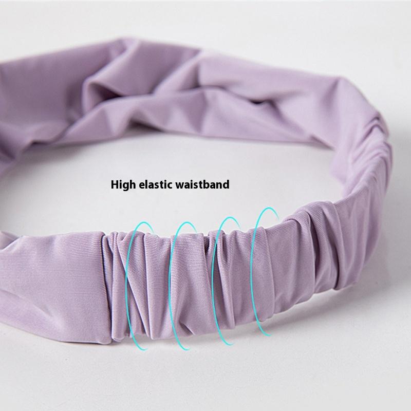 Sports Headband Running Headwear Elasticity Sweat Absorption Headdress Quick-Drying Gym Breathable Sweatbands For Men Women