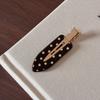 Black White Polka Dot Hair Clip Wave Point Side Clip Temperament Acetate Seamless Hairpin  Work