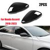 For Honda Accord 2018- Car Rearview Side Mirror Cover Wing Cap Sticker Exterior Door Rear View Case Trim Carbon Fiber Look