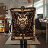 Vintage Patterned Owl  Print Flannel Blanket, High quality Comfortable for All Seasons, Home Decor, Warmth and Comfort