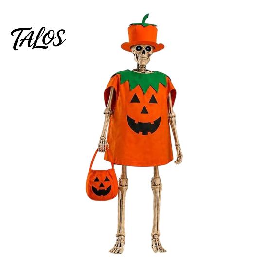 Skull Costume Set, Easy-to-Wear Outdoor Skeleton Outfit, Reinforced Stitching Durable Cosplay Costume, for Home Courtyard Balcony