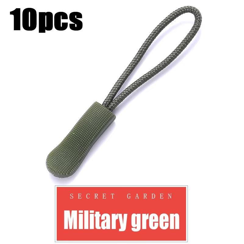 10/50pcs Zipper Pull Puller End Fit Rope Tag Replament Clip Broken Buckle Fixer Zip Cord Tab Travel Bag Suitcase Tent