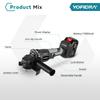 Yofidra 125mm Brushless Angle Grinder 3 Gears Cordless Efficient Wood Cutting Polishing Power Tool For Makita 18V Battery