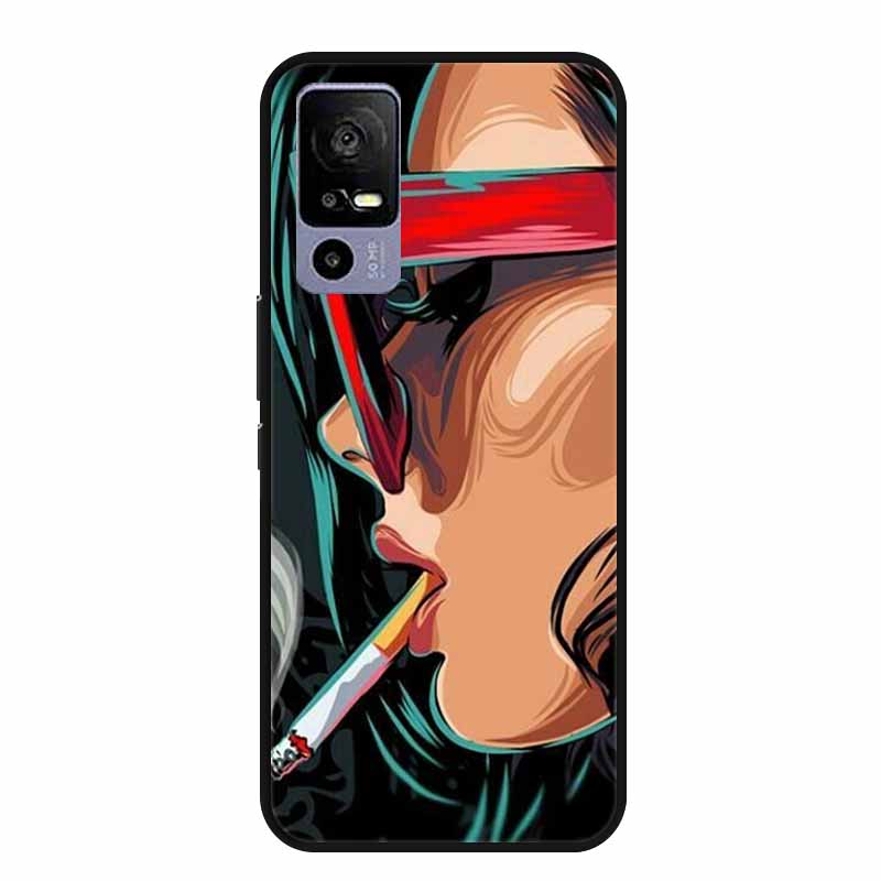 For TCL 40 R 5G Cases T771K Fashion Soft TPU Silicone Phone Case For TCL 40R 5G T771H Cover Back Fundas Bumper Shockproof Coque