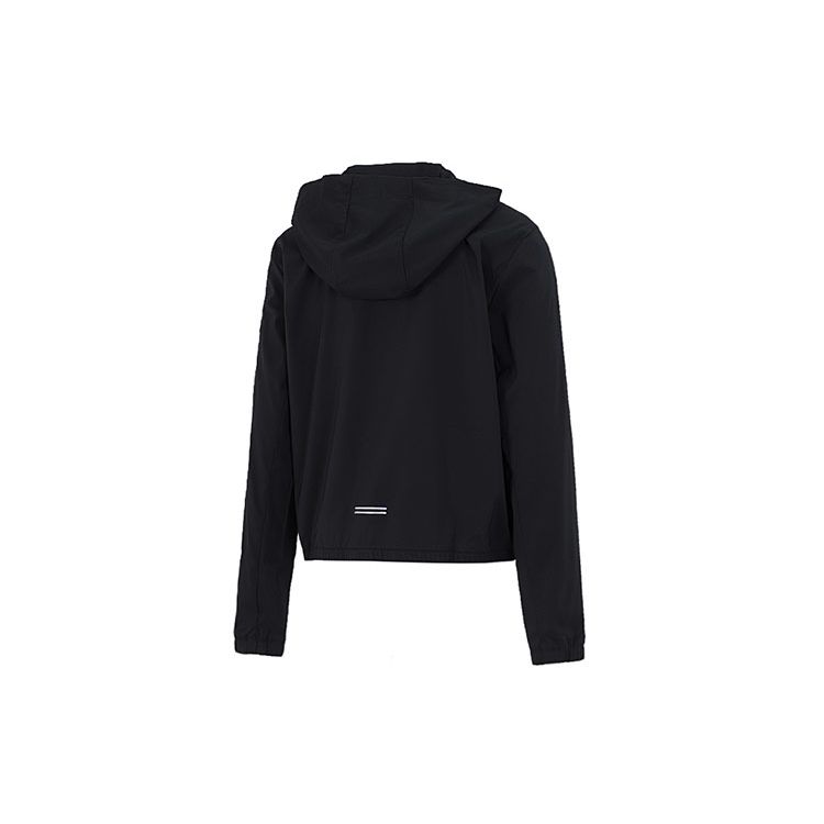 Nike Jachetă de protecție solară cu glugă cu logo-ul de culoare solidă Îmbrăcăminte exterioară pentru femei Negru DH1991-010