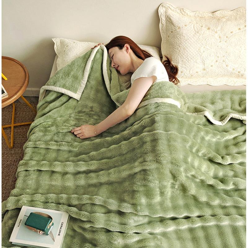 

Одеяло из искусственного кроличьего меха с пузырьками 200x230cm