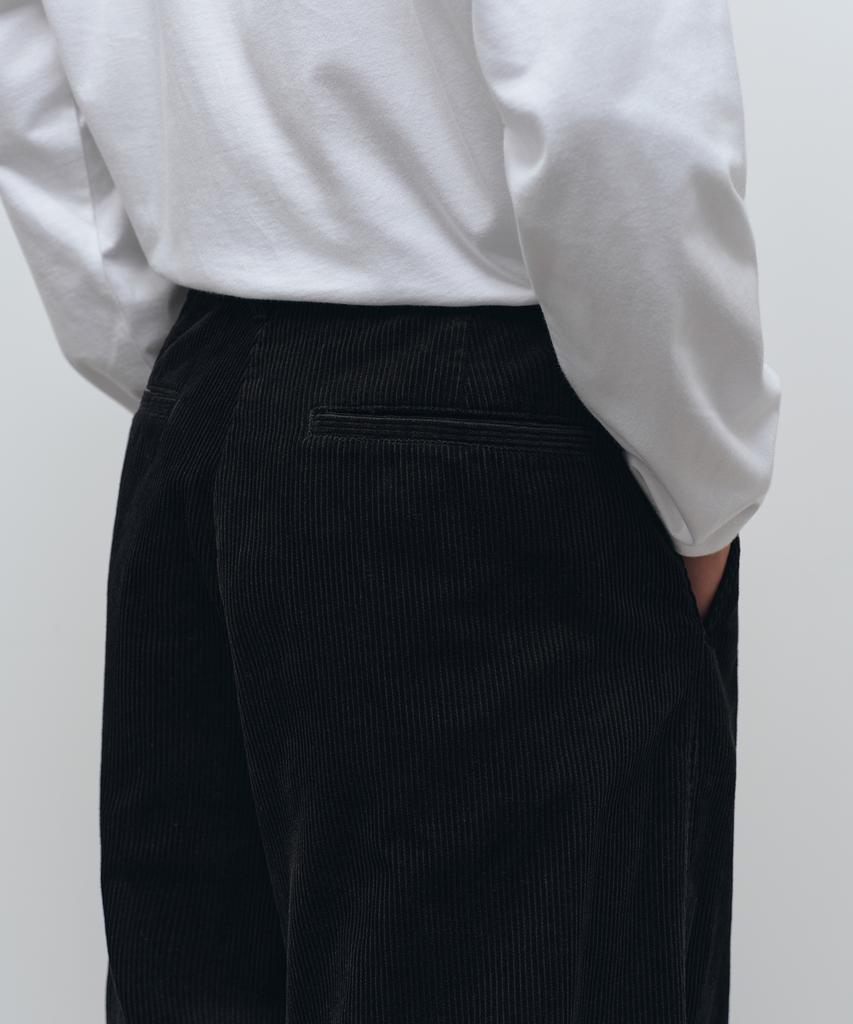 MUSINSA STANDARD 8W Corduroy Balloon Pants [Black]