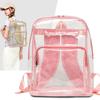 Schoolbag Transparent PVC Backpack Male and Female Students School Bag Large Capacity Waterproof Beach Backpack Fashion Sports Travel Backpack