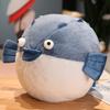 Cute Chubby Little Crocodile Throw Pillow Plush Toy Doll Puffer Fish Doll Home Pillow Cushion Nap Cover Blanket