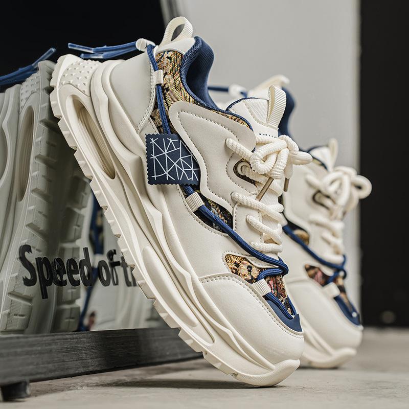

2025 new men s casual sports shoes platform heightening men s shoes trendy versatile dad shoes men s H717 39