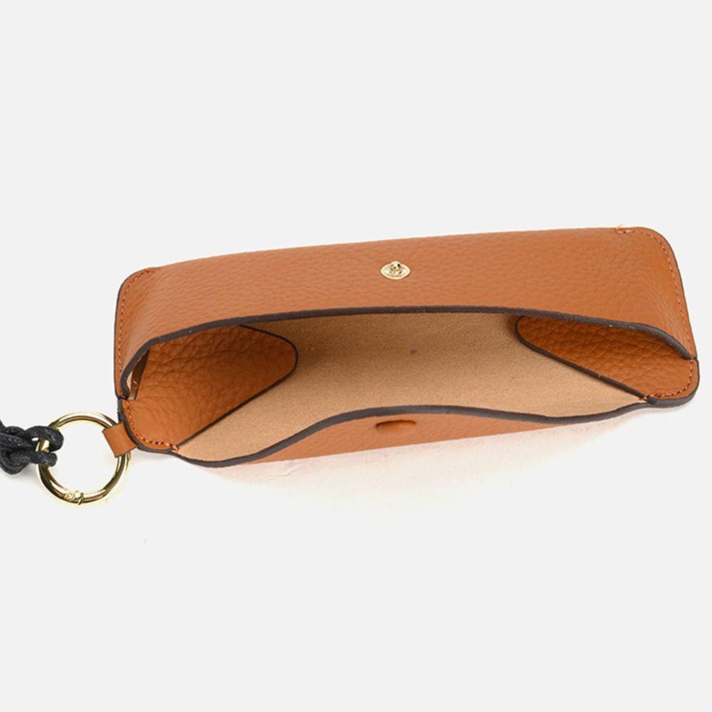 Handmade Genuine Leather Glasses Case Portable Sun Glasses Spectacle Case  Man/Women