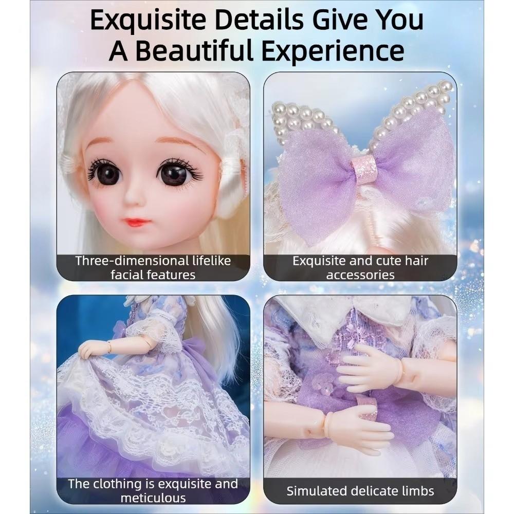 Cute Face BJD Doll Movable Joints Dress Up Doll Fashion Doll Princess Doll Birthday Gift