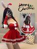 Santa Cosplay Rabbit Sexy Cute Bunny Girl Santa Costume Santa Claus Fancy Dress Christmas Costume Miniskirt Santa Women Free Size 5 Piece Set 4 Colors
