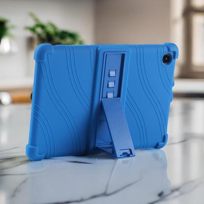 Silicone Case for TCL Tab 10L 8491X with Adjustable Stand and Anti-impact Thickened Corners.