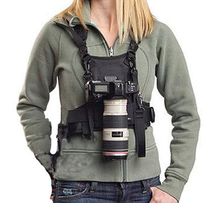 Nicama Camera Carry Chest Harness Vest System with Secure Straps for 1 Fits Fuji S-VEST Camera, Canon, Nikon, Panasonic, Olympus,