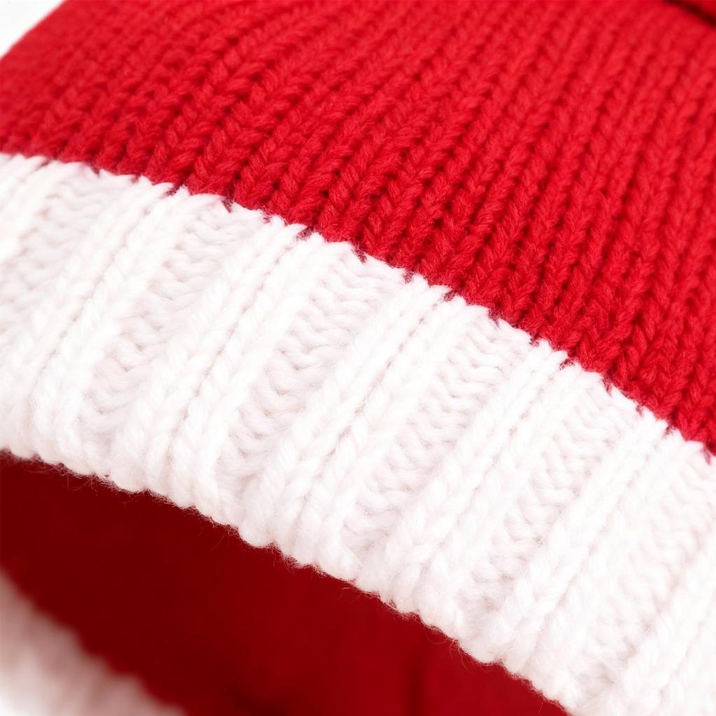 Christmas Knitted Hat Cute Pom Adult Kids Soft Beanie Santa Hat New Year Party Kids Gift Navidad Noel Xmas Decoration