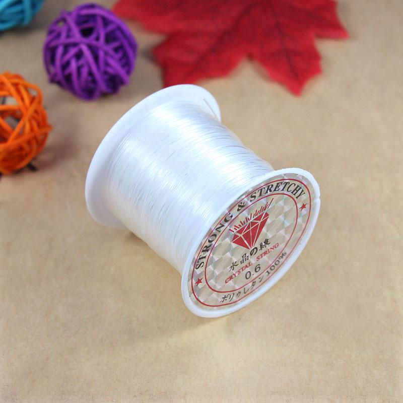 DIY Beading Materials: Transparent Nylon Crystal Thread, Non-Elastic Fishing Line for Handcrafts