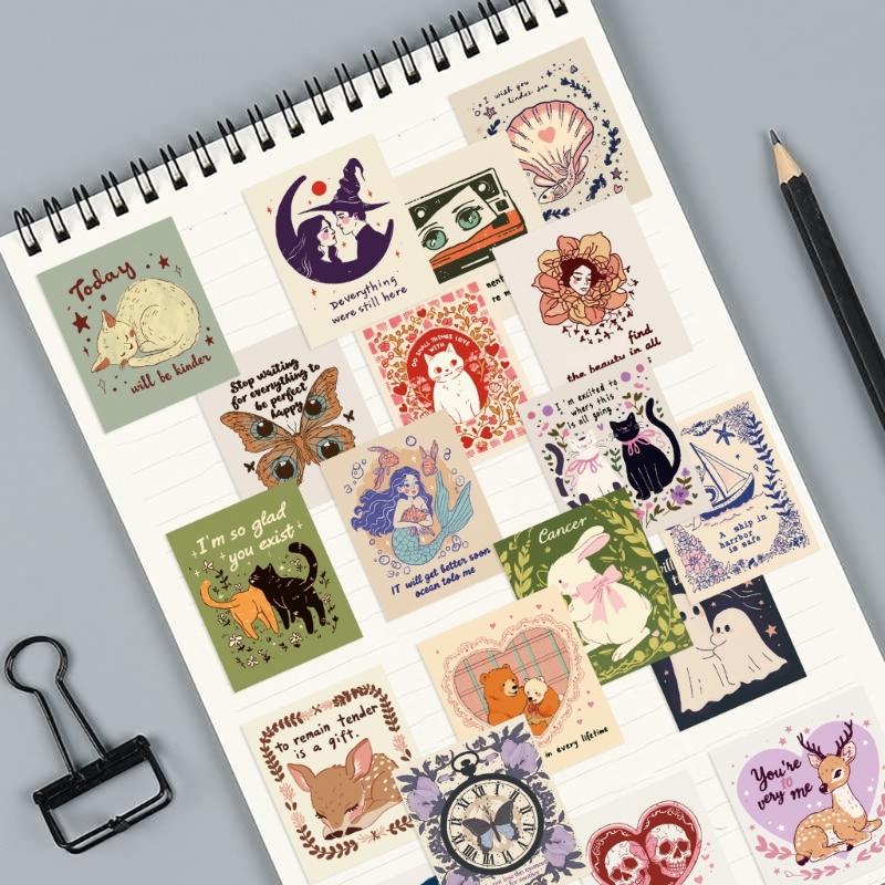 PVC Cartoon Stickers Pack Of 50 Reusable Motivational Decals Labels Safe For Kids Teens School Supplies Craft Projects