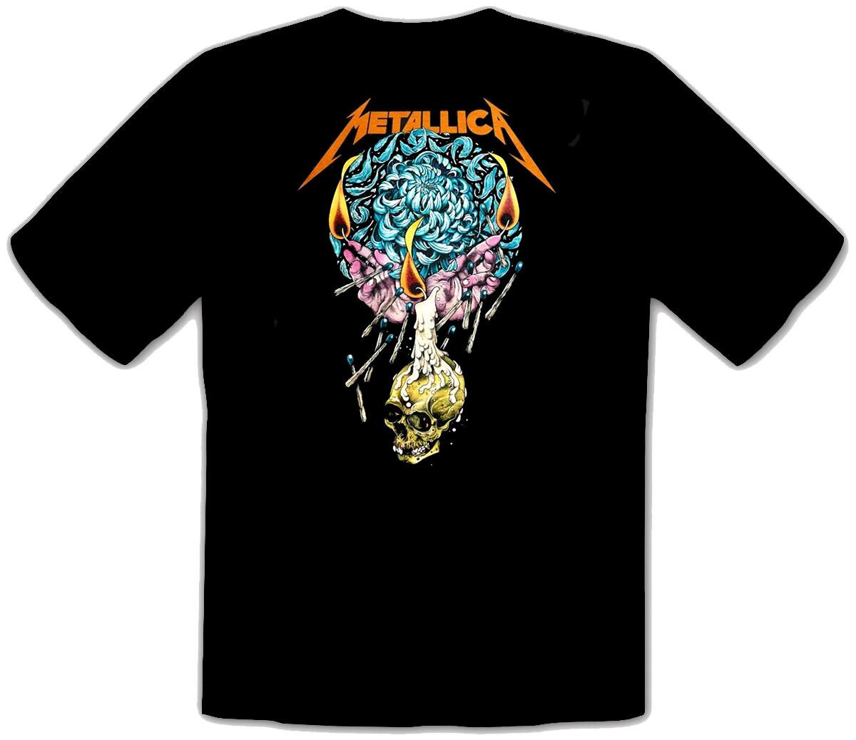 Metallica Frantic Logo Rock Music Black T-shirt 278 S