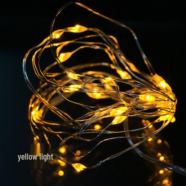 LED Copper Wire String Lights with Bubble Ball Decorations - 3AA Battery Powered for Christmas and Holiday Displays, Flashing Fairy Lights.