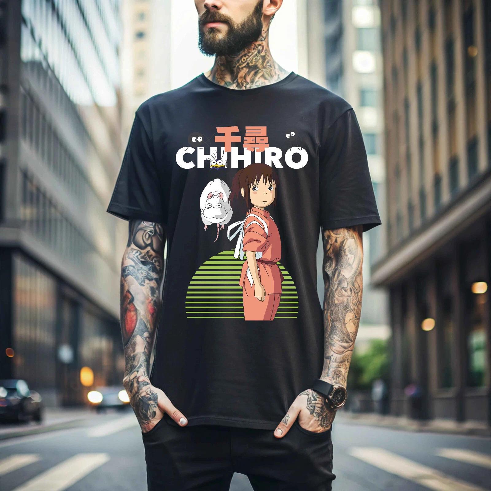 

MENS WOMENS No-Face,Spirited Away,AnimeGhibli,Chihiro No face Haku Anime,Unisex Shirt 368 M