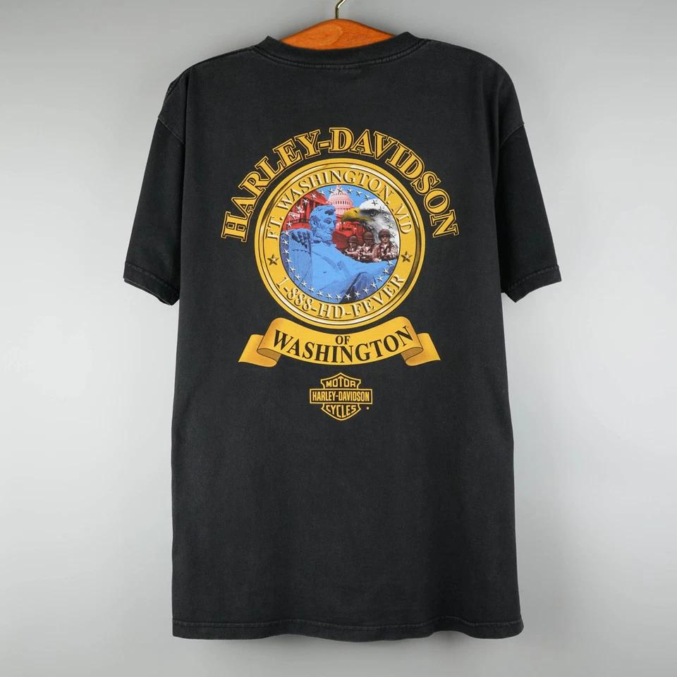 Vintage 1990s Harley Davidson Washington t-shirt 2XL