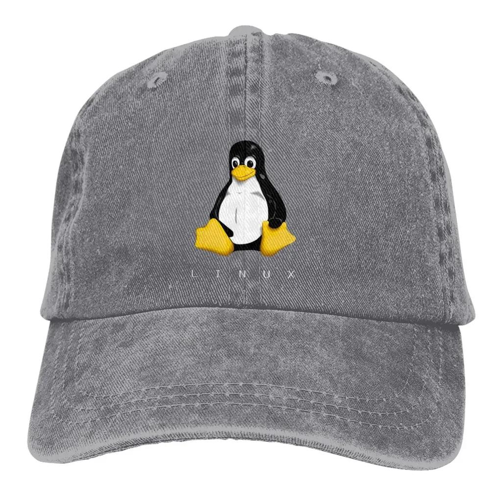 Sommerkappe Sonnenschirm LINUX Hip Hop Kappen Computerprogrammierer Cowboyhut Schirmmütze Trucker Dad Hats