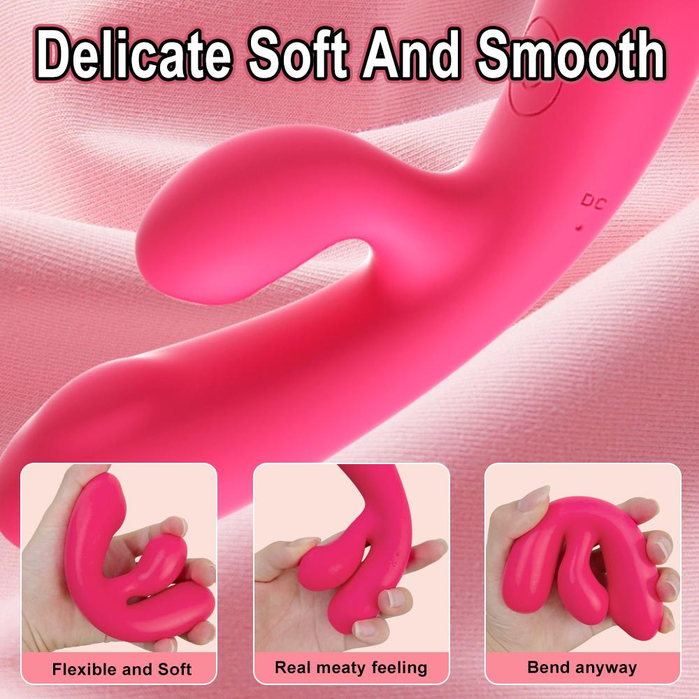 Beginner Clitoral Nipple Stimulation Dildo Vibrator Female 10 Vibrating Modes Vagin Orgam Sex Toys for Women Couples Pleasure