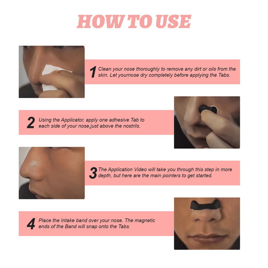 Nose Breath Patch Magnetic Suction Iron Nasal Strips Increase Air Improve Sleep Quality Reduce Snoring Tools Anti-Snoring