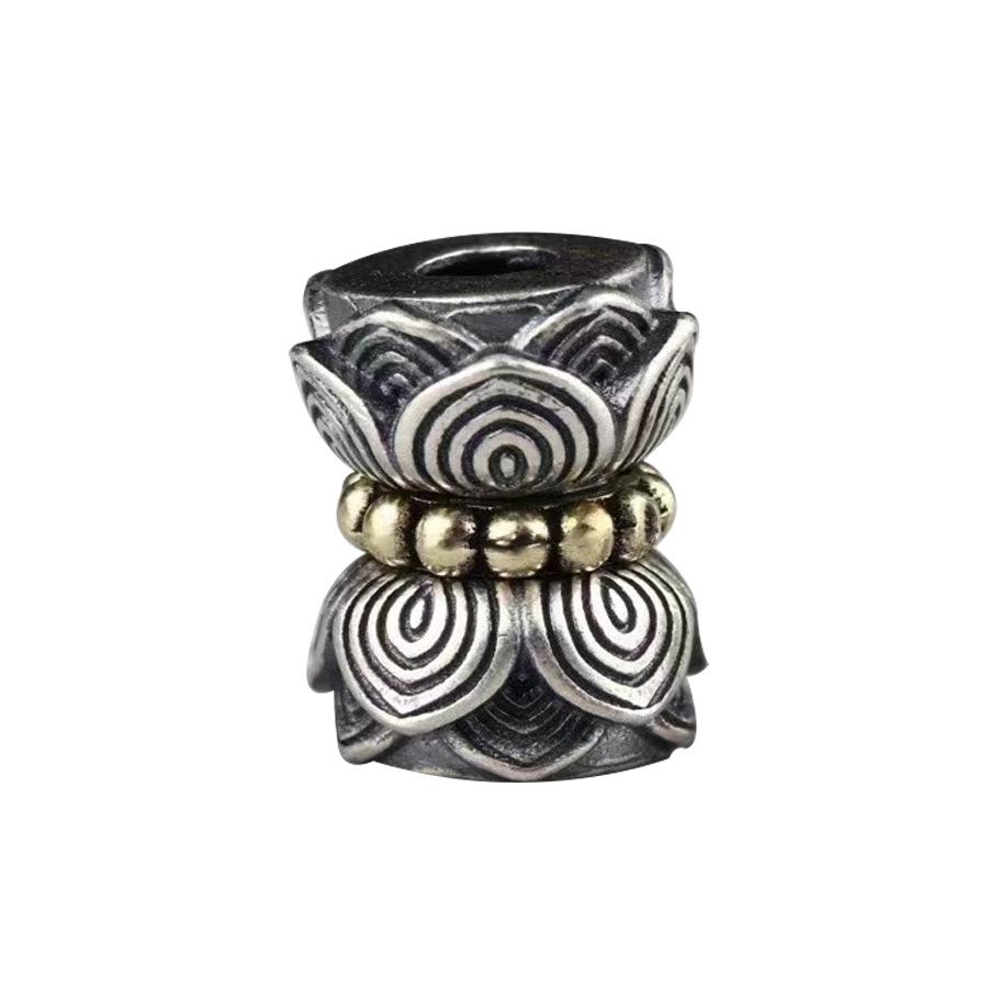 Double-Headed Lotus Barrel Beads with Bodhi and Spacer Beads Accessories